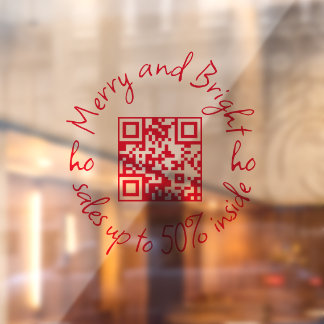 KWALITEIT VAN DE QR-Code EN KORTE VERKOOP TOT 50% Raamsticker
