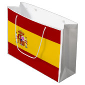 Kwaliteit van de Spaanse vlag Large Cadeauzakje (Voorkant Gekanteld)