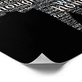 Kwaliteit van een ellephant Word Cloud Poster (Hoek)