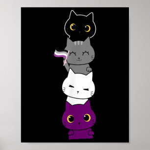Kwaliteit Vlag Dier Kat Ace Pride Demiual Gift Aua Poster