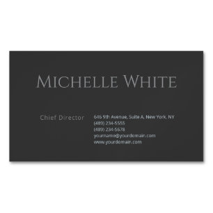 Kwaliteit Zwart Eenvoudig Elegant Professioneel Mo Magnetisch Visitekaartje