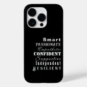 Kwaliteiten van Grote Vrouwen, Zwart Case-Mate iPhone Case (Achterkant)