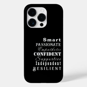 Kwaliteiten van Grote Vrouwen, Zwart Case-Mate iPhone 14 Pro Hoesje