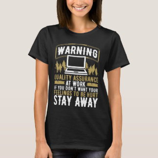 Kwaliteitsborging op het werk QA-codetests T-shirt