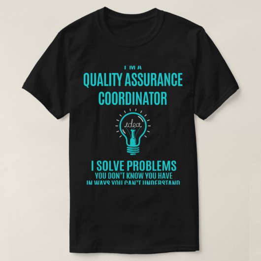 Kwaliteitsborgingscoördinator T-I lost problemen o T-shirt (Design voorkant)
