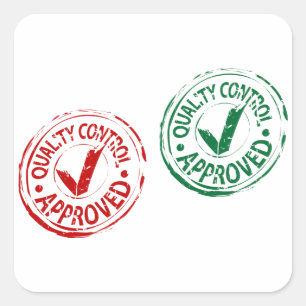 Kwaliteitscontrole Goedgekeurde Stickers