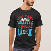 Kwaliteitscontrole Inspector Assurance U en I T-shirt (Voorkant)