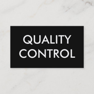 kwaliteitscontrole visitekaartje