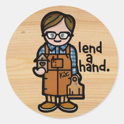 kwaliteitskeurmerk. ronde sticker (Voorkant)