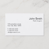 Kwaliteitsklasse QR-code Plastic chirurg Visitekaa Visitekaartje (Achterkant)