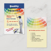 Kwaliteitsschilderij Visitekaartje (Voorkant / Achterkant)