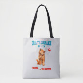 Kwaliteitstester Kattenhumor Draagtas (Voorkant)
