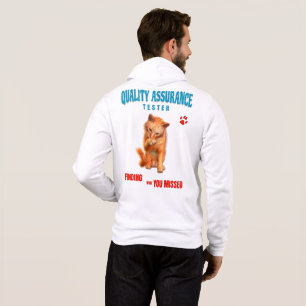Kwaliteitstester Kattenhumor Hoodie