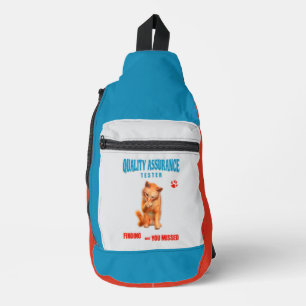 Kwaliteitstester Kattenhumor Sling Bag