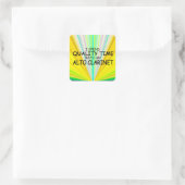 Kwaliteitstijd Alto Clarinet Square Sticker (Tas)