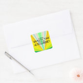 Kwaliteitstijd Alto Clarinet Square Sticker (Envelop)