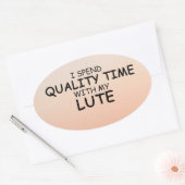 Kwaliteitstijd Lute Oval Sticker (Envelop)