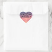 Kwaliteitstijd Marimba Heart Sticker (Tas)