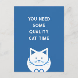 Kwaliteitstijd met katten briefkaart