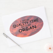 Kwaliteitstijd Organische ovaal Sticker (Envelop)