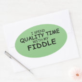 Kwaliteitstijd - ovaal Sticker (Envelop)