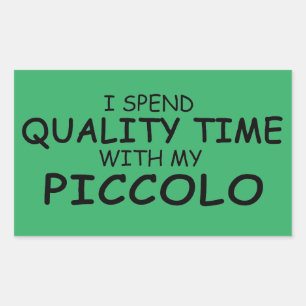 Kwaliteitstijd Piccolo Rechthoekige Sticker