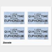 Kwaliteitstijd Rechthoekige euphonium-Sticker Sticker (Vel)