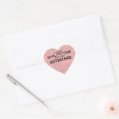 Kwaliteitstijd Sticker hart toetsenbord (Envelop)