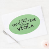 Kwaliteitstijd Viola Oval Sticker (Envelop)