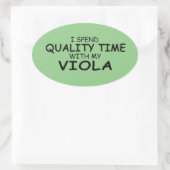 Kwaliteitstijd Viola Oval Sticker (Tas)