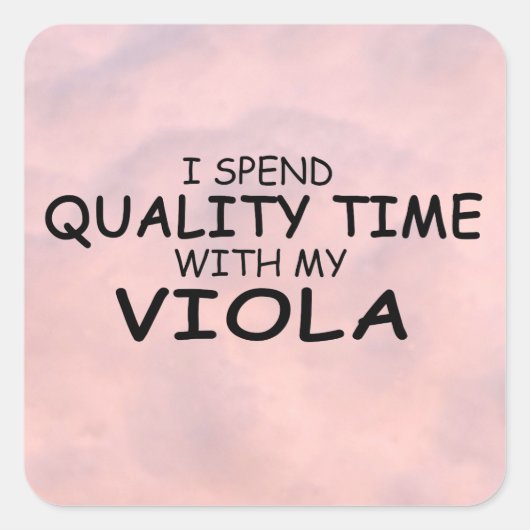 Kwaliteitstijd Viola Square Sticker (Voorkant)