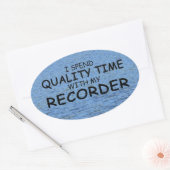 Kwaliteitstijdrecorder ovaal Sticker (Envelop)