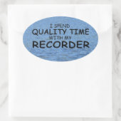 Kwaliteitstijdrecorder ovaal Sticker (Tas)
