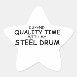 Kwaliteitstijdstaal Drum Ster Sticker