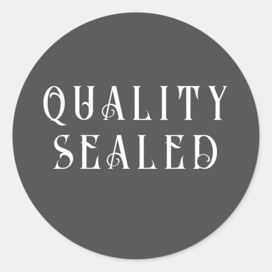 KWALITEITSVERZEGELD etiket voor verpakking (Voorkant)