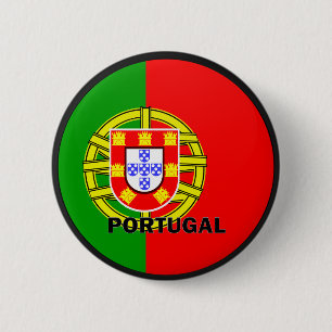 kwaliteitsvlag Portugal Roundel Ronde Button 5,7 Cm