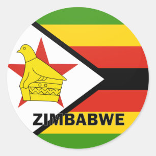 kwaliteitsvlag Zimbabwe Roundel Ronde Sticker