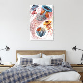 kwallen door Ernst Haeckel, Discomedusae Canvas Afdruk (Insitu (Slaapkamer))