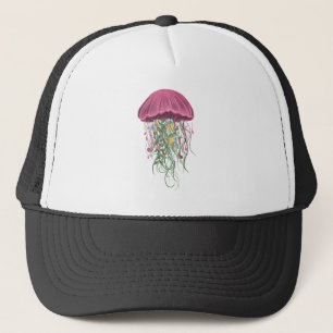 kwallen en bloemen trucker pet