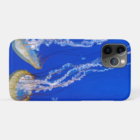 kwallen in blauw water Case-Mate iPhone case (Achterkant (horizontaal))