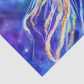 Kwallen in de oceaan abstract tissuepapier (Detail)