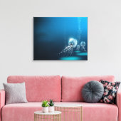 Kwallen in de oceaan Canvas (Insitu (Woonkamer))