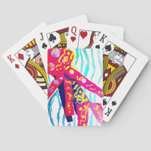 Kwallen kleurrijke zomer pokerkaarten