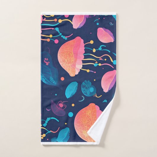 Kwallen Mozaïek Kleurrijk Gepersonaliseerd Patroon Bad Handdoek (Handdoek)