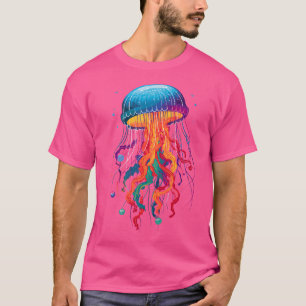 Kwallen Oceaan Dier Scuba Duiken Jelly Vis T-shirt