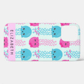 Kwallen Patroon, Leuke kwal, Zee, Jouw naam Case-Mate iPhone Case (Achterkant (horizontaal))