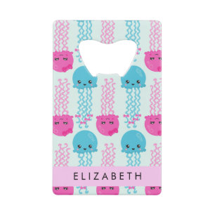 Kwallen Patroon, Leuke kwal, Zee, Jouw naam Kredietkaart Flessenopener