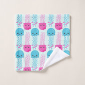 kwallen Patroon, schelvis, Zeeen Bad Handdoek (Wasdoekje)