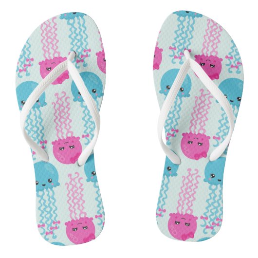 kwallen Patroon, schelvis, Zeeen Teenslippers (Voetbed)