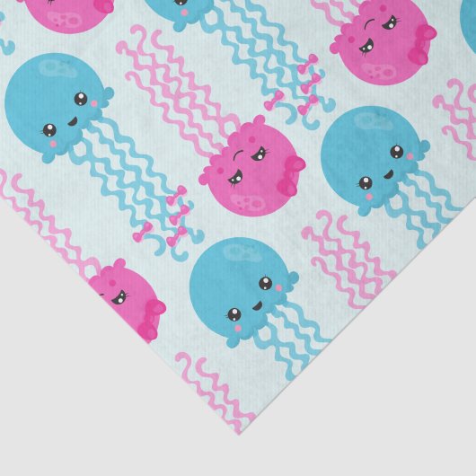 kwallen Patroon, schelvis, Zeeen Tissuepapier (Detail)